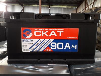 Аккумулятор 6СТ-90 А.ч., о.п., L(R)+, CКАТ