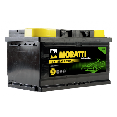 Аккумулятор 6СТ-85 а/ч о.п. (585 014 083) низкий  830А Moratti