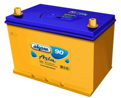 Аккумулятор 6СТ-90 А.ч., о.п., R+, АКОМ ASIA