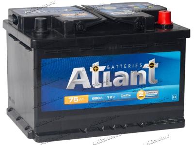 Аккумулятор 6СТ-75 А.ч., о.п., R+,  ATLANT Extra Power