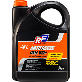 17236N RUSEFF Антифриз ANTIFREEZE OEM G12+ 40 ( 5л) оранжевый 17236N RUSEFF Антифриз ANTIFREEZE OEM G12+ 40 ( 5л) оранжевый