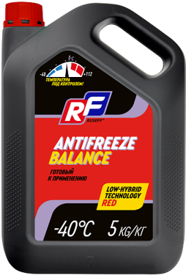 17482N RUSEFF Антифриз ANTIFREEZE Balance (5кг) красный 17482N RUSEFF Антифриз ANTIFREEZE Balance (5кг) красный