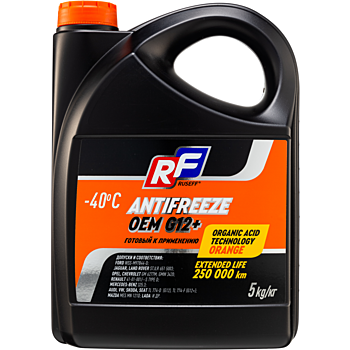 17236N RUSEFF Антифриз ANTIFREEZE OEM G12+ 40 ( 5л) оранжевый