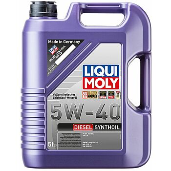 1341/1927 масло моторное синтетическое LiquiMoly Diesel Synthoil 5w40 CF; В4 5л