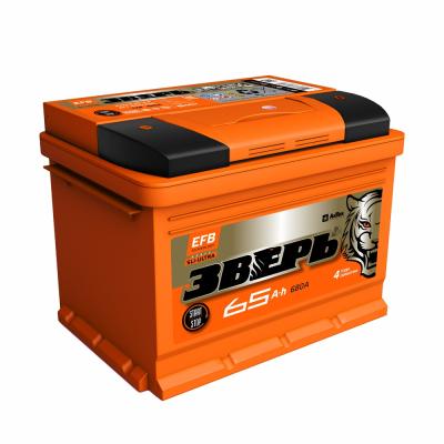 Аккумулятор 6СТ-65 А.ч.,  о.п., R+, ЗВЕРЬ