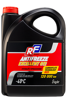 17359N RUSEFF Антифриз ANTIFREEZE EXCELLENT G12  (5кг) красный 