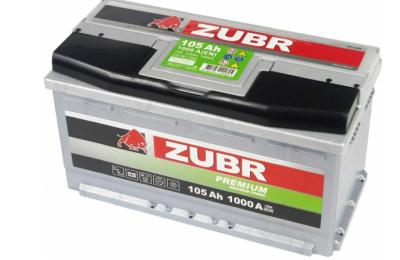 Аккумулятор 6СТ-105 А.ч., о.п., R +, ZUBR PREMIUM