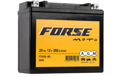 Аккумулятор мото FORSE AGM 6мтс 20 А/ч FTX20L-BS (арт. 220016050 )