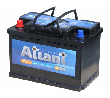 Аккумулятор 6СТ-75 А.ч., п.п., L+, ATLANT Extra Power