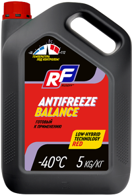 17482N RUSEFF Антифриз  ANTIFREEZE Balance (5кг) красный