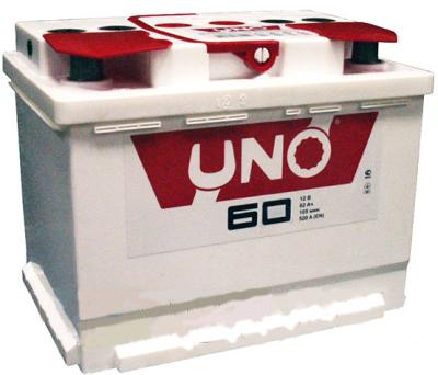 Аккумулятор 6СТ-60 А.ч., о.п., R+ UNO