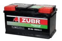 Аккумулятор 6СТ-85 А.ч., о.п., R+, ZUBR PREMIUM