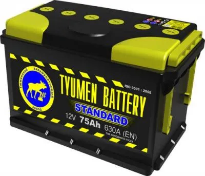 Аккумулятор Тюмень 6СТ-60L, п.п., L+ STANDARD (Тюменский аккумулятор)