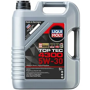2324/8031 масло моторное синтетическое LiquiMoly Top Tec 4300 5w30 SM/CF; A1/B1, A5/B5,C2 5л