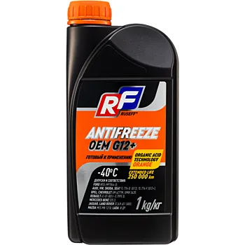 17235N RUSEFF Антифриз ANTIFREEZE OEM G12+ 40 (1л) оранжевый