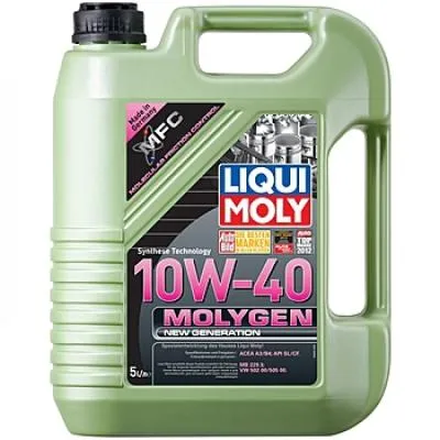 39028/9060 масло моторное синтетическое LiquiMoly Molygen New Generation 10W-40 SL/CF;A3/B4 5л
