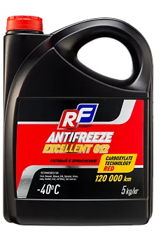 17359N RUSEFF Антифриз ANTIFREEZE EXCELLENT G12 (5кг) красный 17359N RUSEFF Антифриз ANTIFREEZE EXCELLENT G12 (5кг) красный