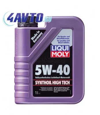 1855/1924 масло моторное синтетическое LiquiMoly Synthoil High Tech 5w40 SM/CF;А3/В4 1л