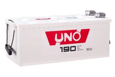 Аккумулятор 6СТ-190 А.ч., п.п.,(4) L+, UNO (конус) тип В с переходником под болт