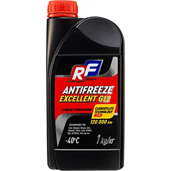 17357N RUSEFF Антифриз ANTIFREEZE EXCELLENT G12 40 (1кг) красный