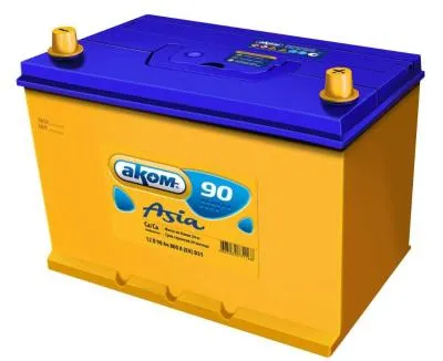 Аккумулятор 6СТ-90 А.ч., о.п., R+, АКОМ ASIA