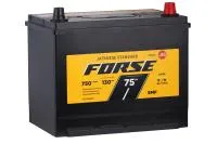 Аккумулятор 6CT-75 (VL), (1)п.п., L+, FORSE  (JIS)